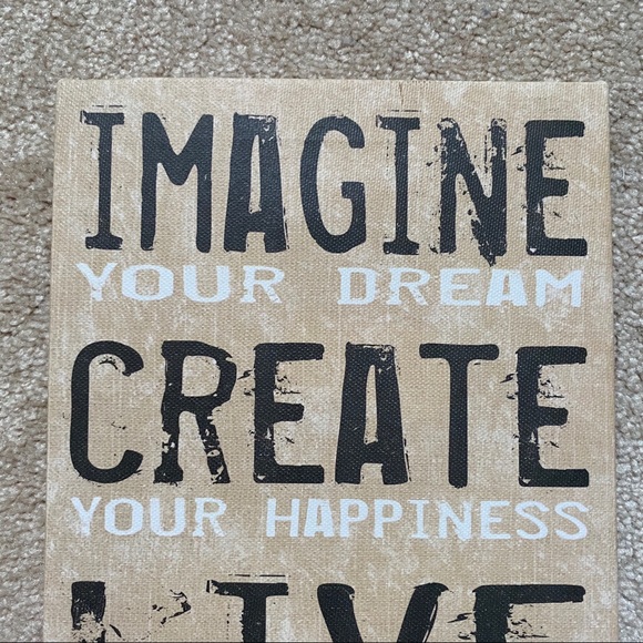 ‘Imagine, Create, Live’ motivational wall art - Picture 3 of 6